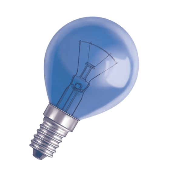 Tropfenlampe 25W E 14 blau